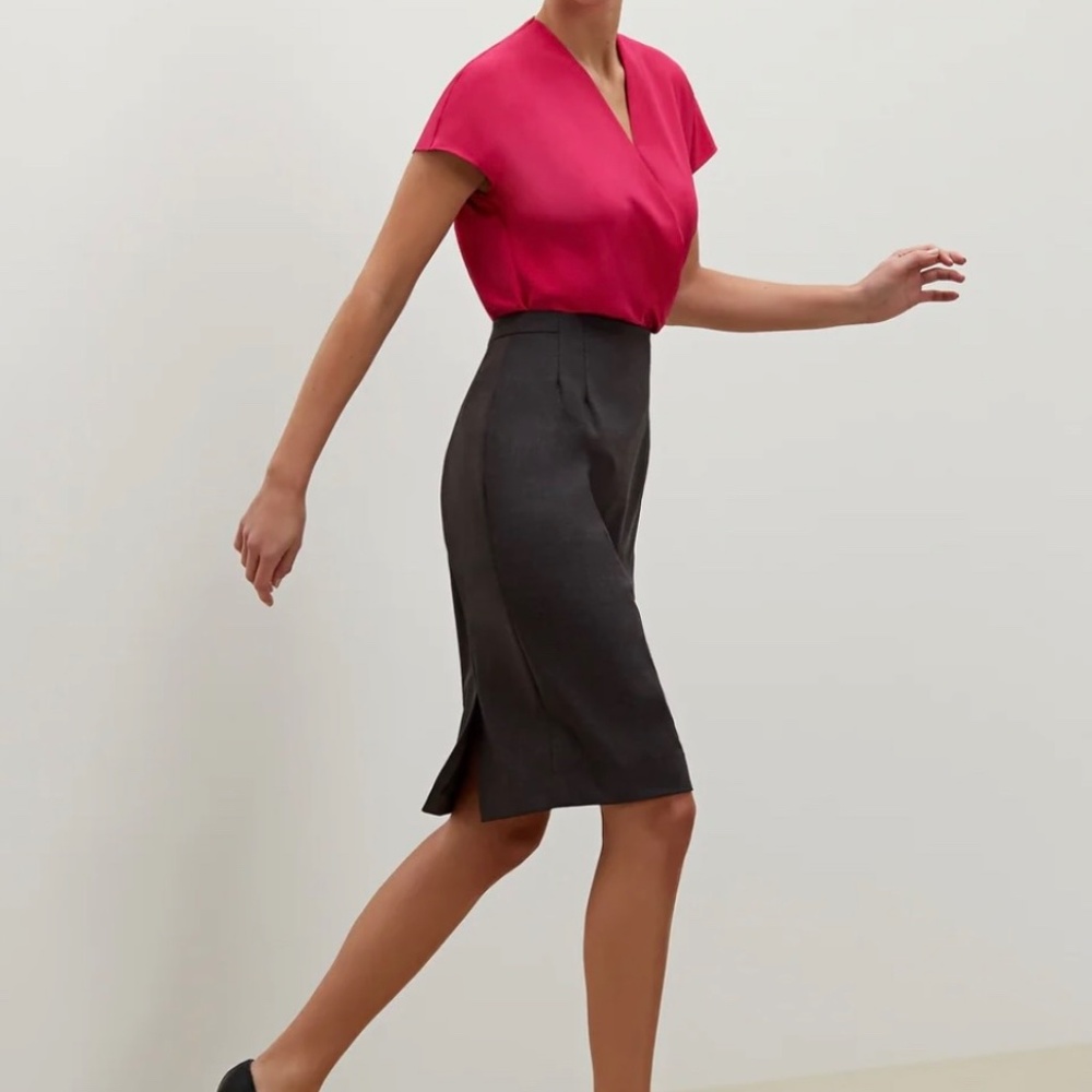 MM LaFleur Cobble Hill wool skirt 2X NWOT